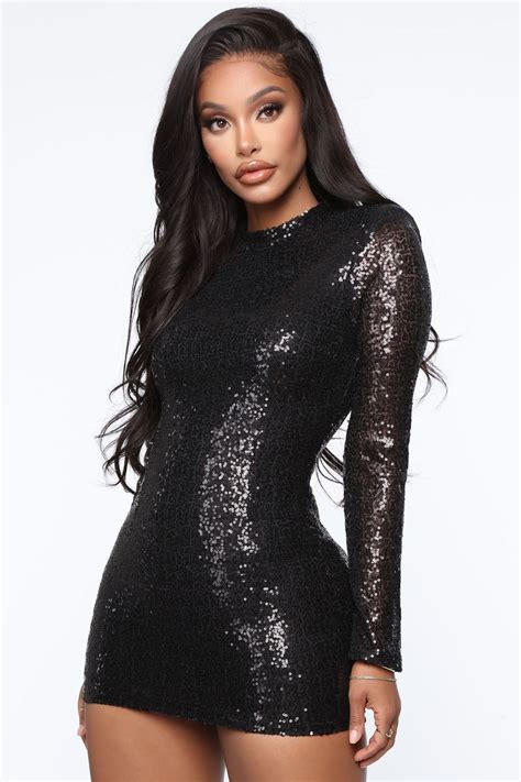 sequin fashion nova|fashion nova sequin dress black.